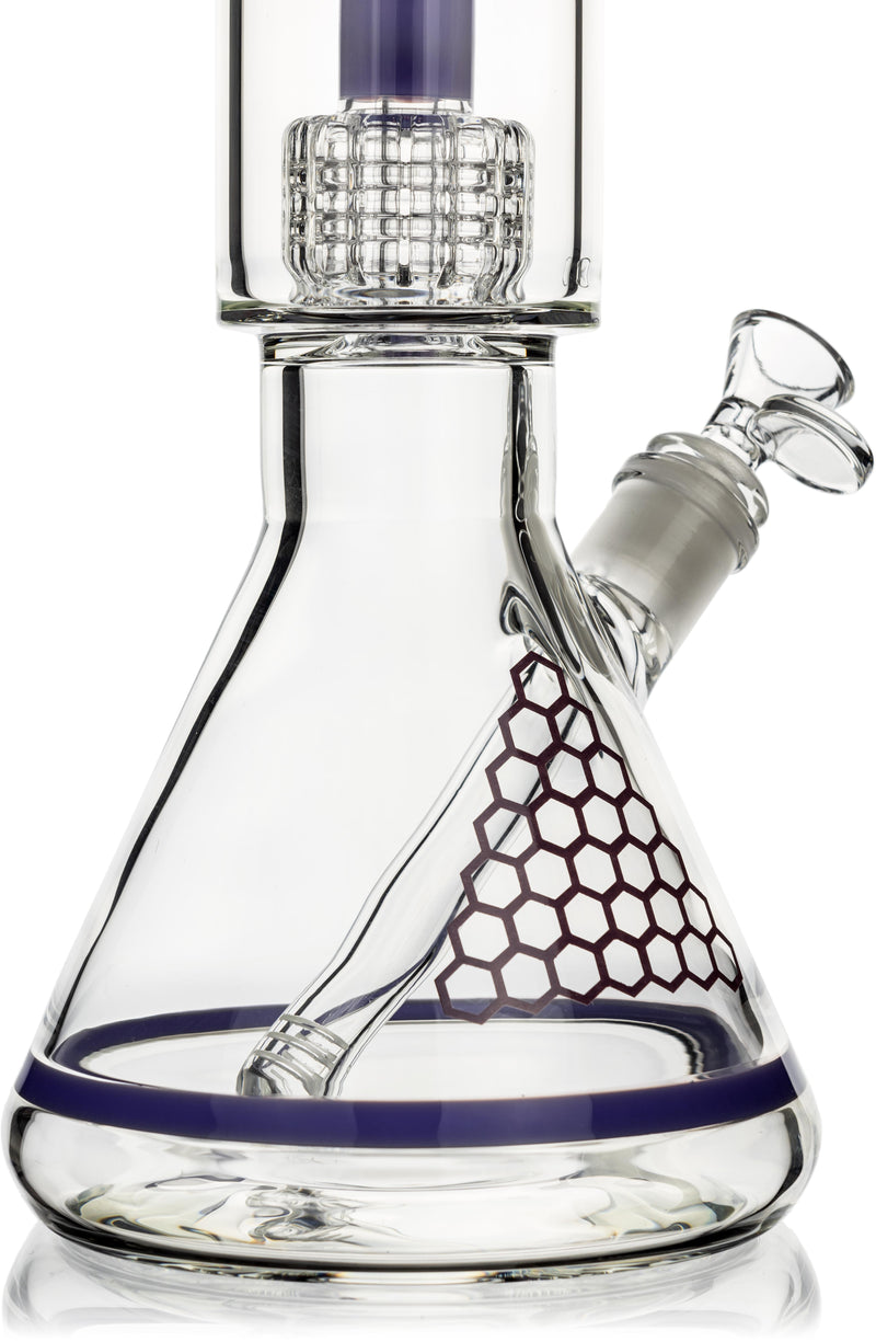 15" Matrix Showerhead Beaker Bong, by Diamond Glass - Bat Kountry