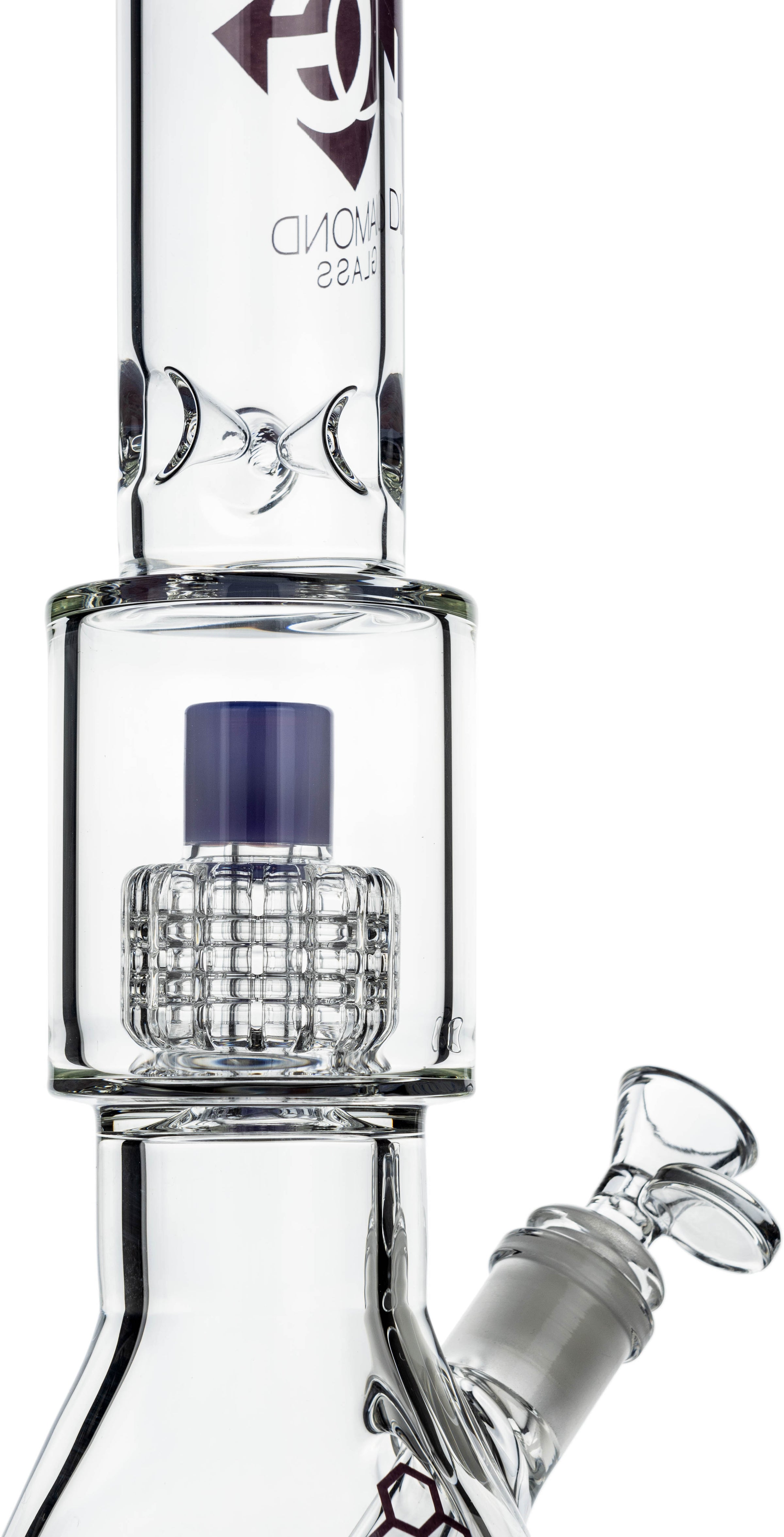 15" Matrix Showerhead Beaker Bong, by Diamond Glass - Bat Kountry