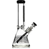 12" Heavy Super Thick 9mm Beaker Bong w/ Ice Pinch, by Diamond Glass - Bat Kountry