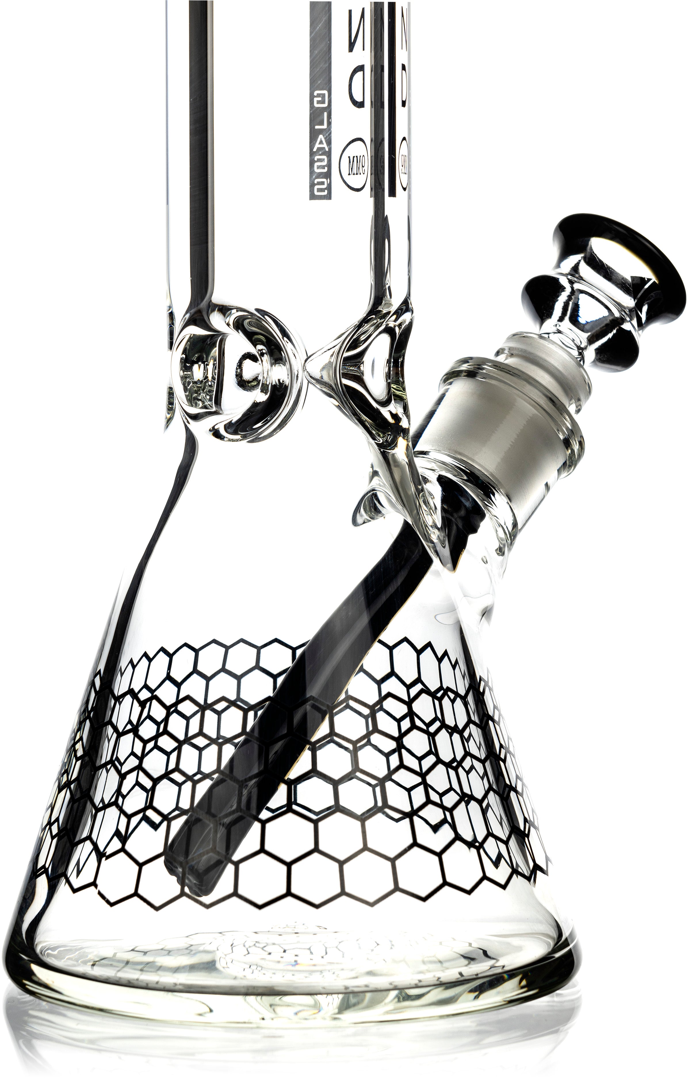 12" Heavy Super Thick 9mm Beaker Bong w/ Ice Pinch, by Diamond Glass - Bat Kountry
