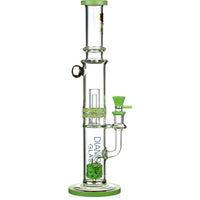 16" Moonrock Ratchet Swiss Perc Bong, by Diamond Glass - BKRY Inc.