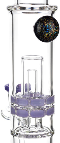 16" Moonrock Ratchet Swiss Perc Bong, by Diamond Glass - BKRY Inc.