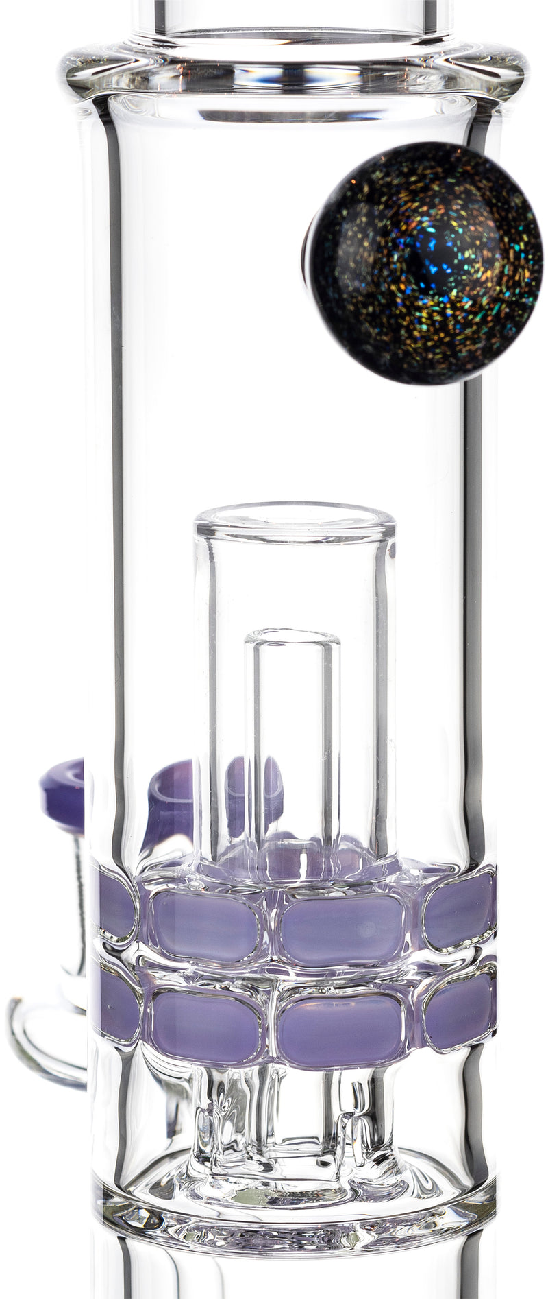16" Moonrock Ratchet Swiss Perc Bong, by Diamond Glass - BKRY Inc.