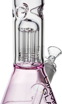 14" Tree Perc Single Chamber Beaker Bong, by Diamond Glass - Bat Kountry