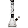 16" Heavy 9mm Signature Gold Sand-Blasted Diamond Beaker Bong, by Diamond Glass - Bat Kountry