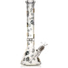16" Thick 9mm Beaker Bong Gold logo, by Diamond Glass - Bat Kountry