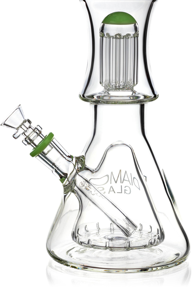 17" Inner Beaker Tree Perc Bong, by Diamond Glass - Bat Kountry