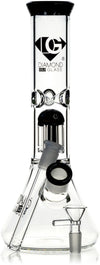 12" 8-Arm Tree Perc Single Chamber, by Diamond Glass - Bat Kountry