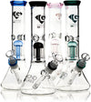 12" 8-Arm Tree Perc Single Chamber, by Diamond Glass - Bat Kountry