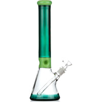 16" Dual Color Beaker Bong, by Diamond Glass - Bat Kountry