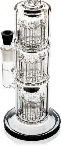 14" Triple Chamber 12 Arm Perc Bong, by Diamond Glass - BKRY Inc.
