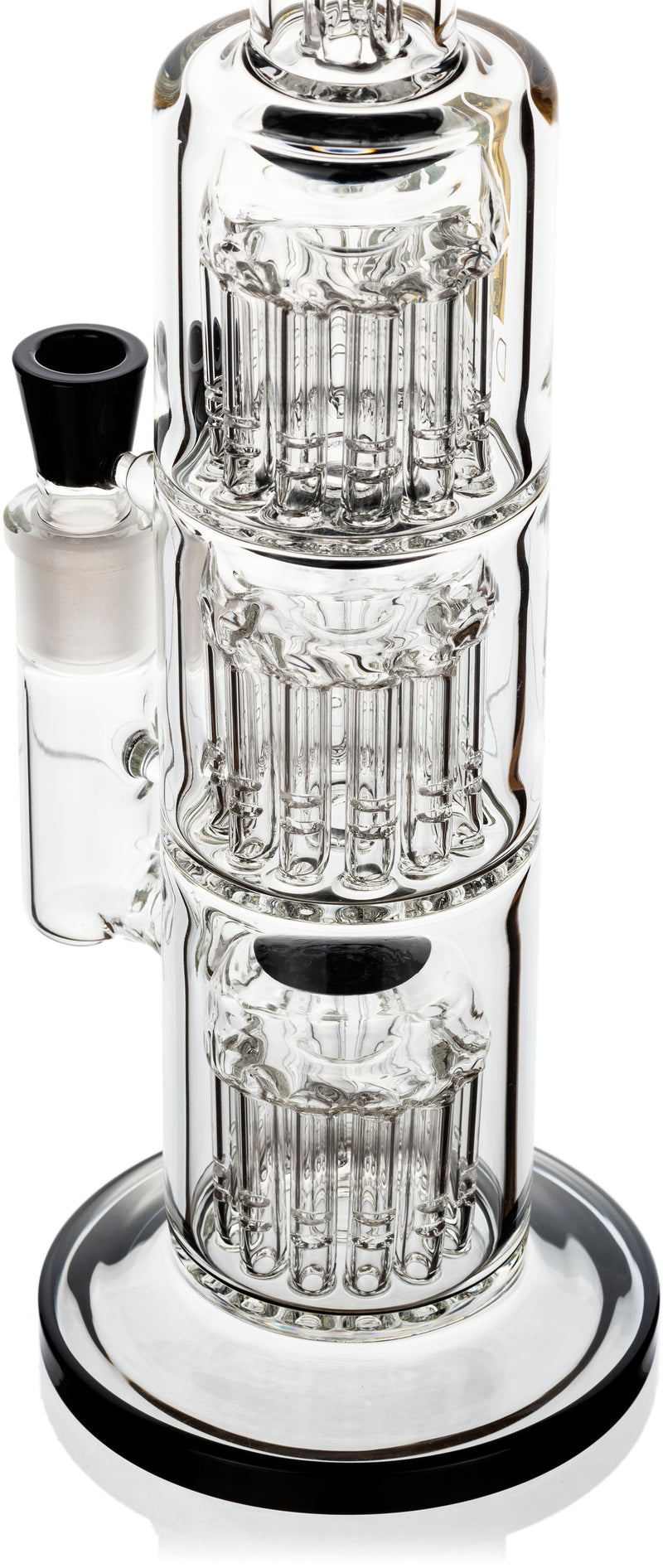 14" Triple Chamber 12 Arm Perc Bong, by Diamond Glass - BKRY Inc.