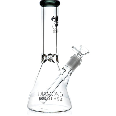 10" Beaker Bong, by Diamond Glass - BKRY Inc.