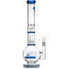 16" Dual Inline Showerhead Bong, by Diamond Glass