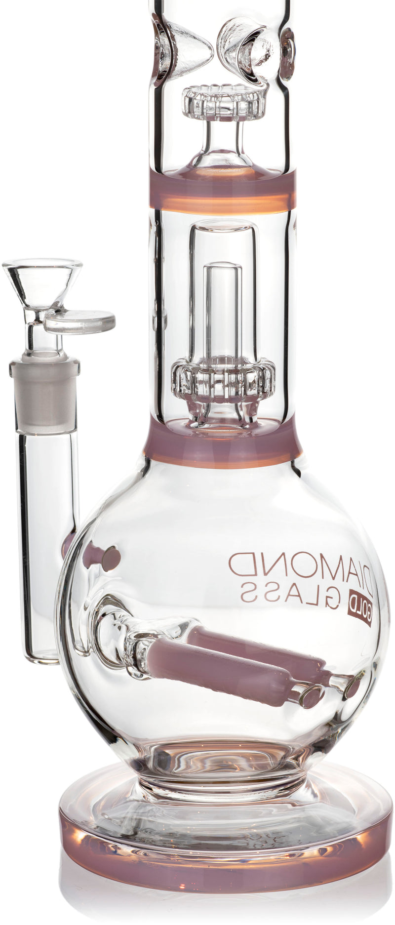 16" Dual Inline Showerhead Bong, by Diamond Glass