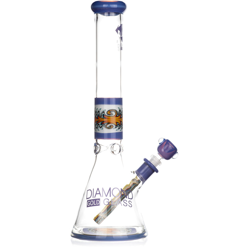 16" Wig Wag Reversal Heady Bong, by Diamond Glass