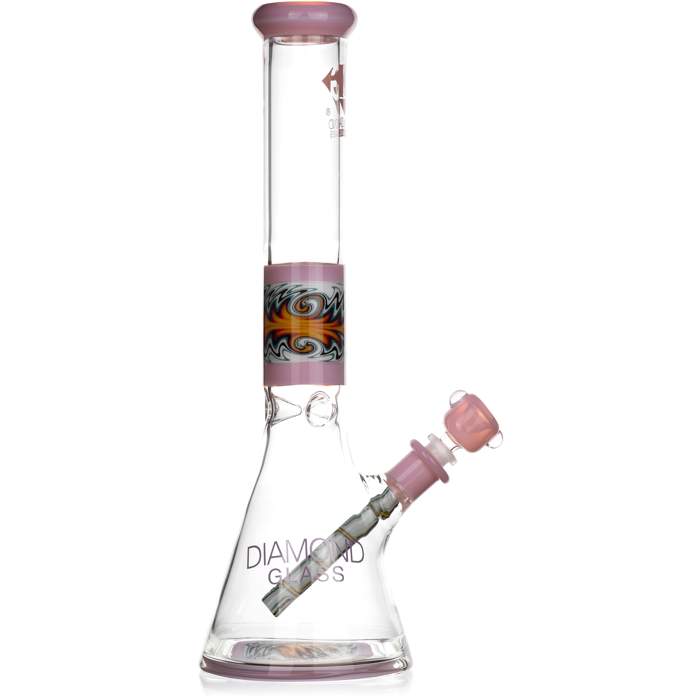 16" Wig Wag Reversal Heady Bong, by Diamond Glass