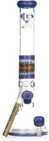 16" Wig Wag Reversal Heady Bong, by Diamond Glass