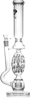 18" Swiss Perc Bong, by Diamond Glass