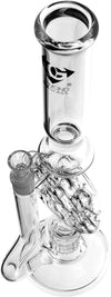 18" Swiss Perc Bong, by Diamond Glass
