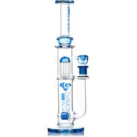 16" Triple Inline 8-Arm Bong, by Diamond Glass