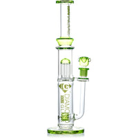 16" Triple Inline 8-Arm Bong, by Diamond Glass