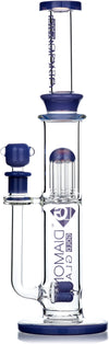 16" Triple Inline 8-Arm Bong, by Diamond Glass