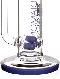 16" Triple Inline 8-Arm Bong, by Diamond Glass