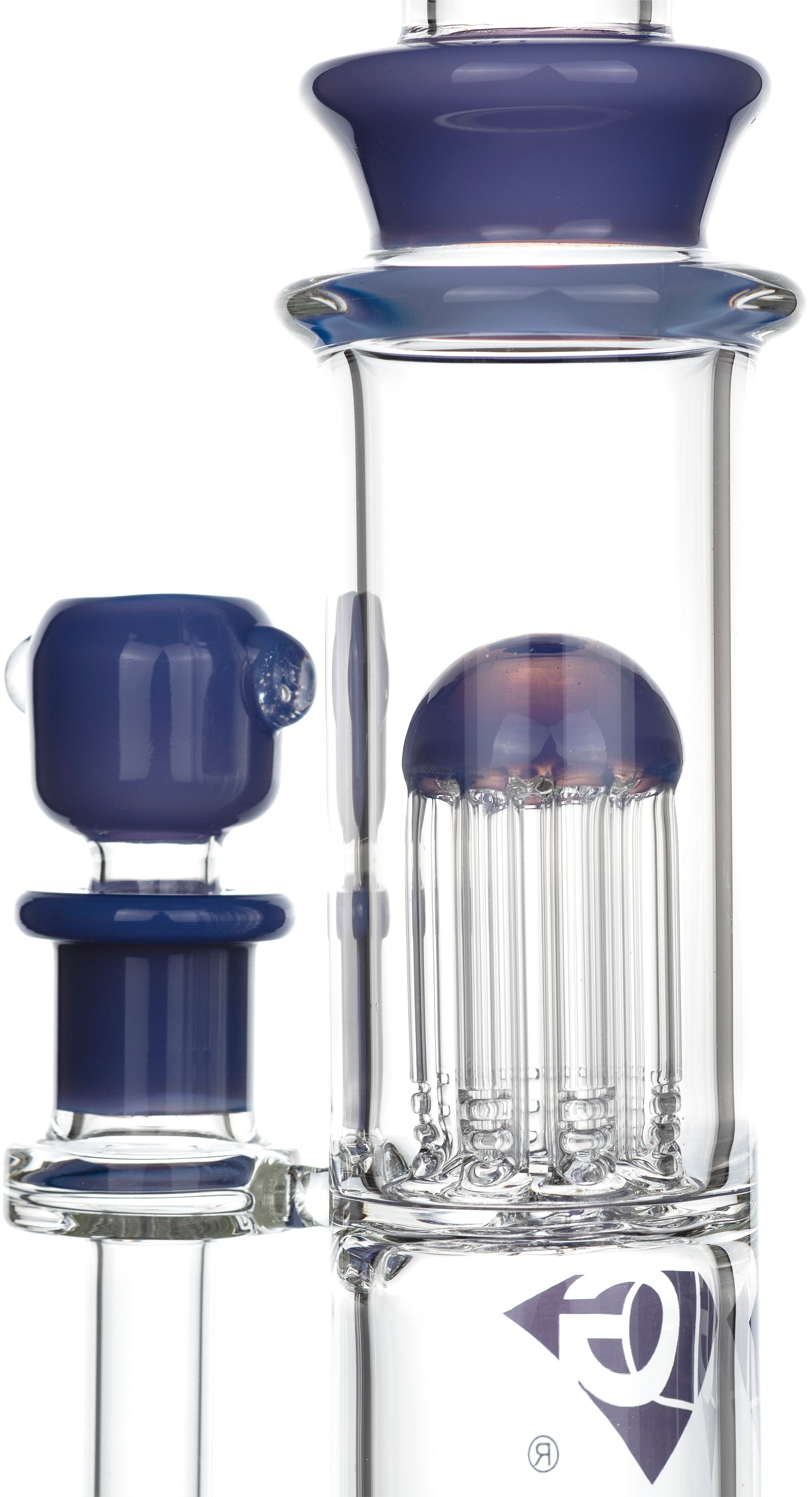 16" Triple Inline 8-Arm Bong, by Diamond Glass