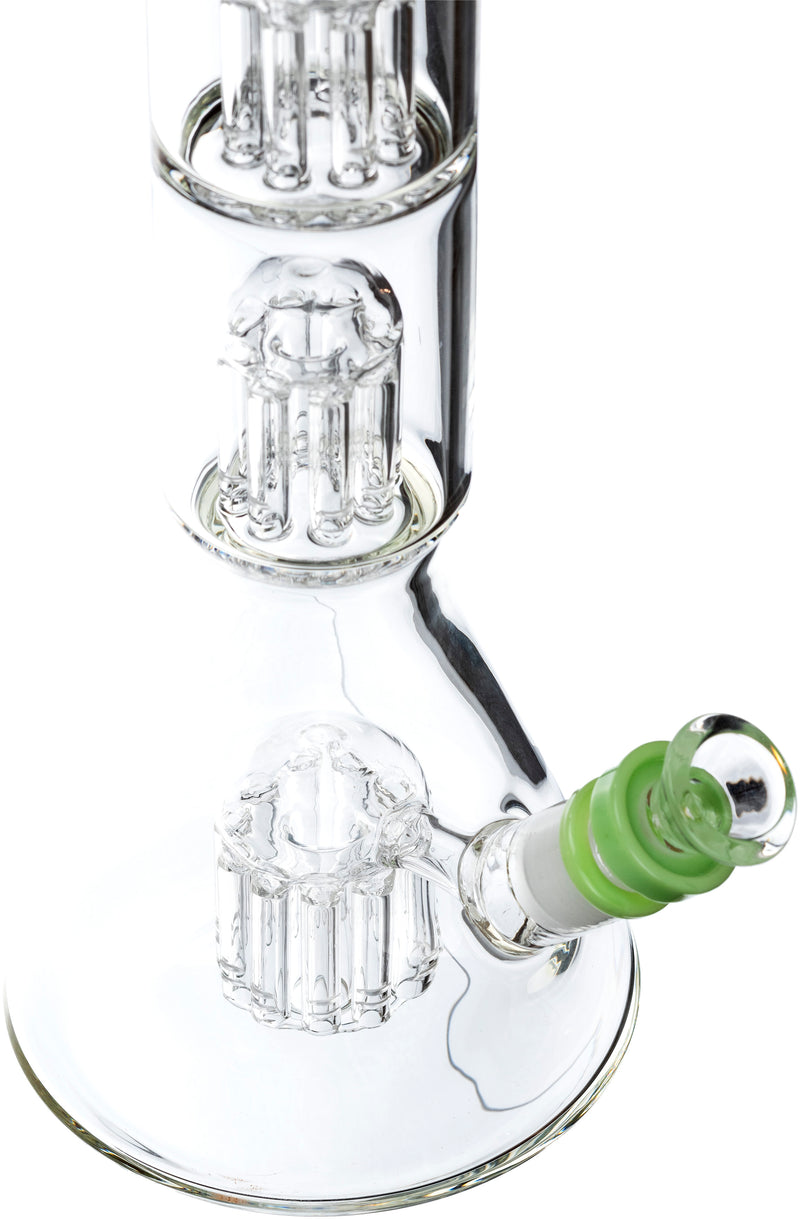 19" Triple Perc Multi-Arm Bong, by Cheech Glass