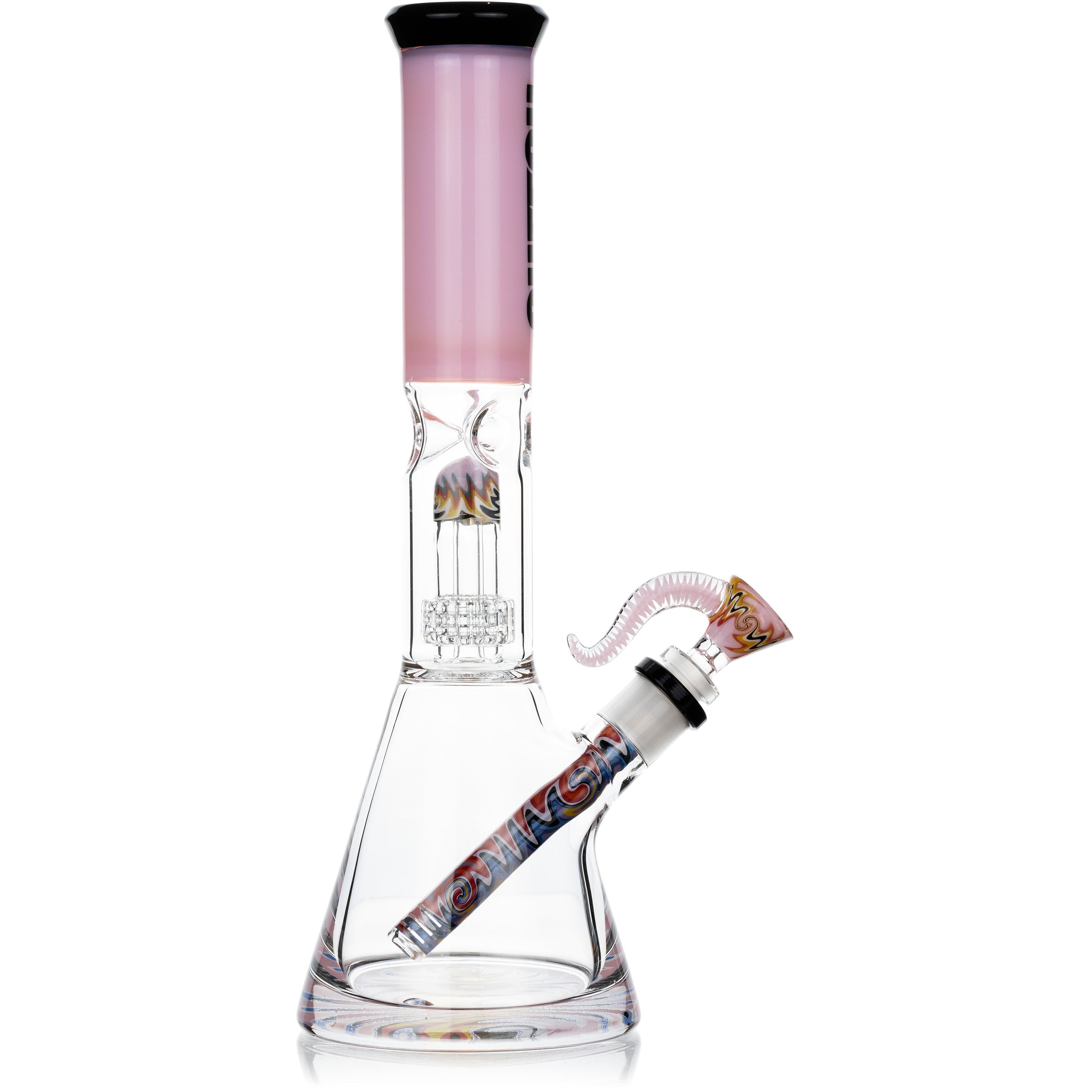 13" Showerhead Reversal Wigwag Bong, by Cheech Glass