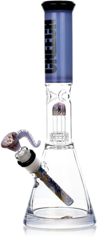 13" Showerhead Reversal Wigwag Bong, by Cheech Glass