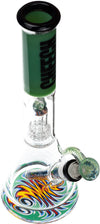 13" Showerhead Reversal Wigwag Bong, by Cheech Glass