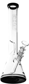 12" Medium Beaker w/ 14mm Funnel Bowl & Fission Downstem, by Grav Labs