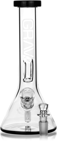 8" Small Beaker w/ 14mm Cup Bowl, by Grav Labs