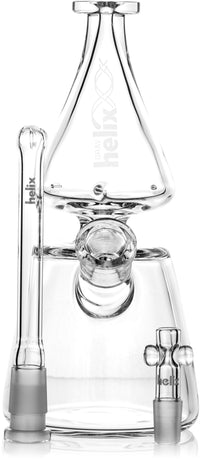9" Helix Beaker w/ 14mm Helix Bowl & Downstem, by Grav Labs