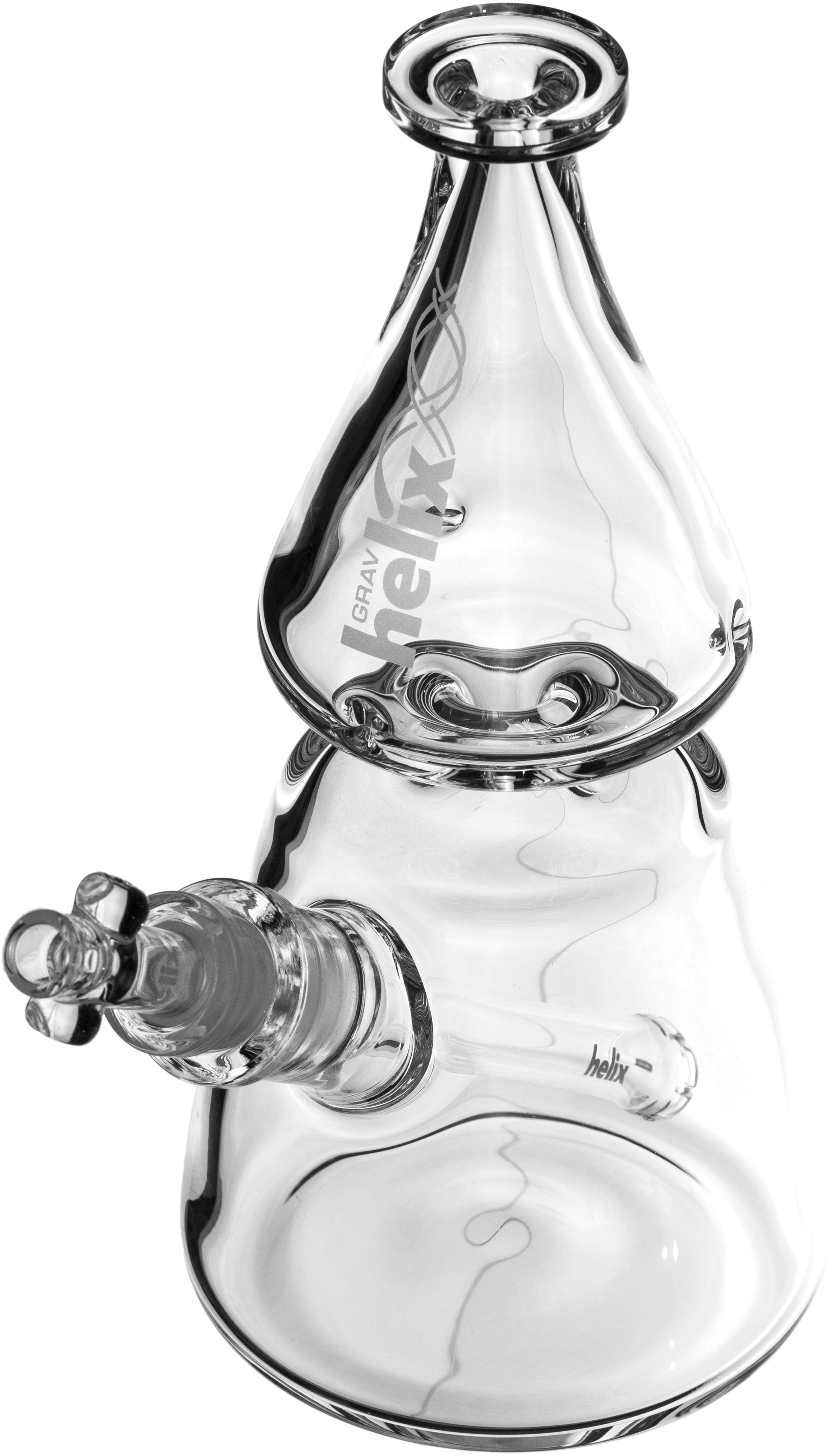 9" Helix Beaker w/ 14mm Helix Bowl & Downstem, by Grav Labs