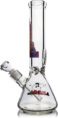 14" Heavy 9mm Beaker Bong, by ICON Glass - Bat Kountry