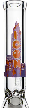 14" Heavy 9mm Beaker Bong, by ICON Glass - Bat Kountry