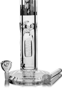 14" Heavy 9mm Straight Tube Bong, by ICON Glass - Bat Kountry