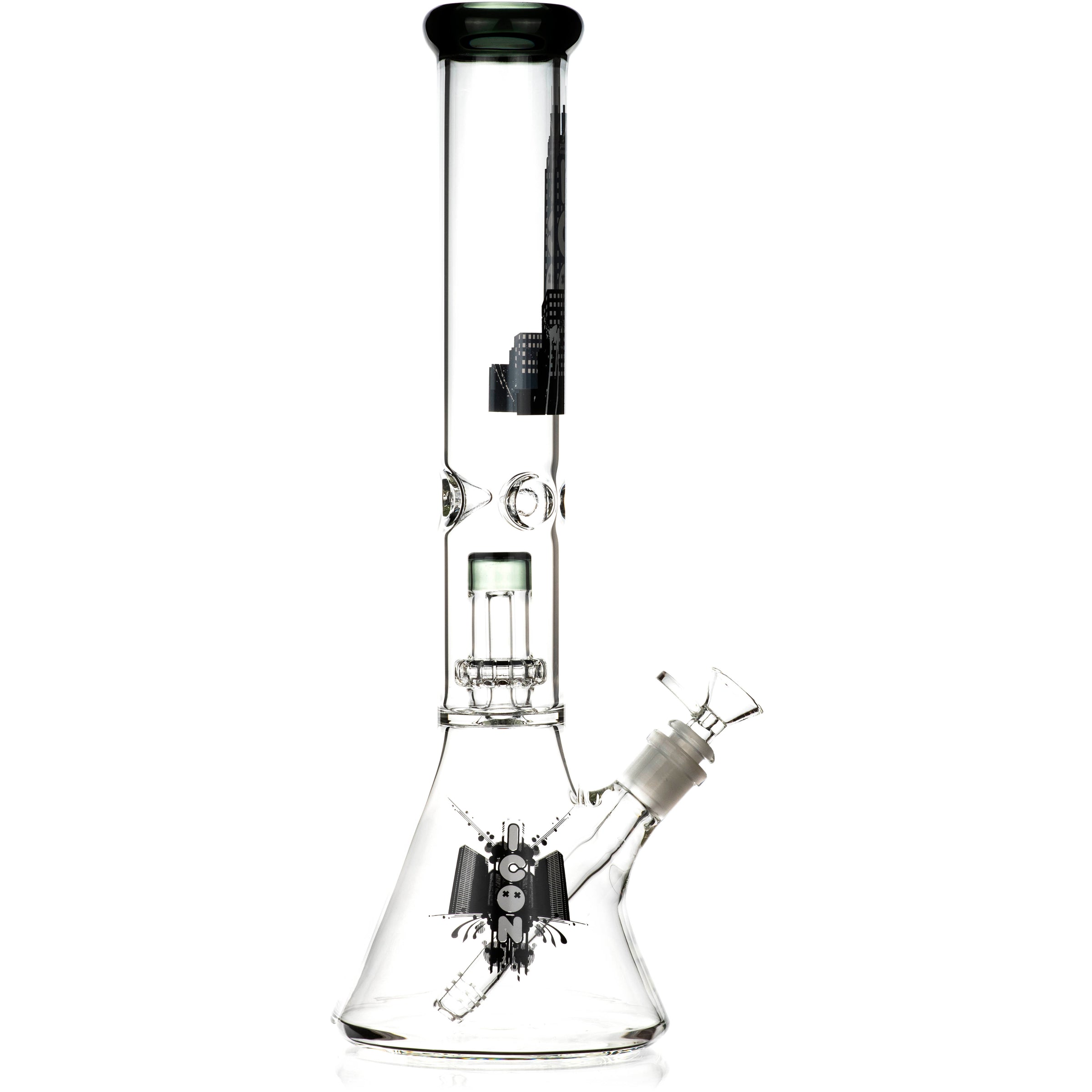 16" Showerhead Single Chamber Beaker Bong, by ICON Glass