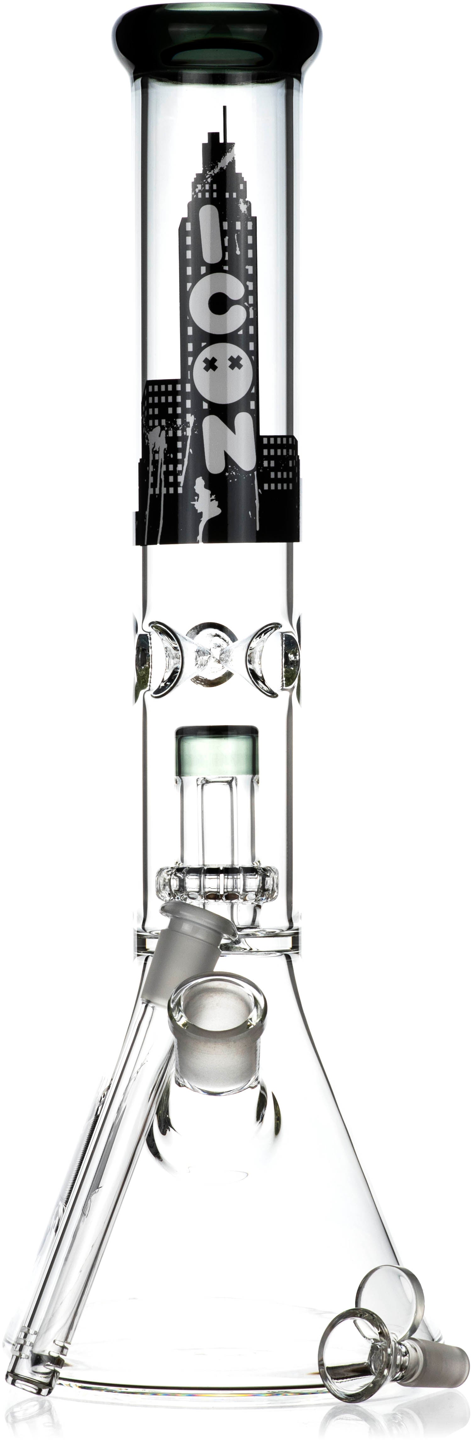 16" Showerhead Single Chamber Beaker Bong, by ICON Glass