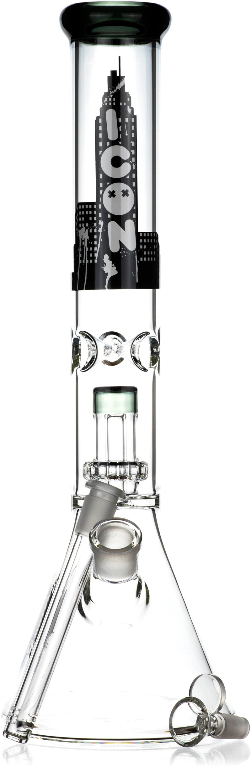 16" Showerhead Single Chamber Beaker Bong, by ICON Glass