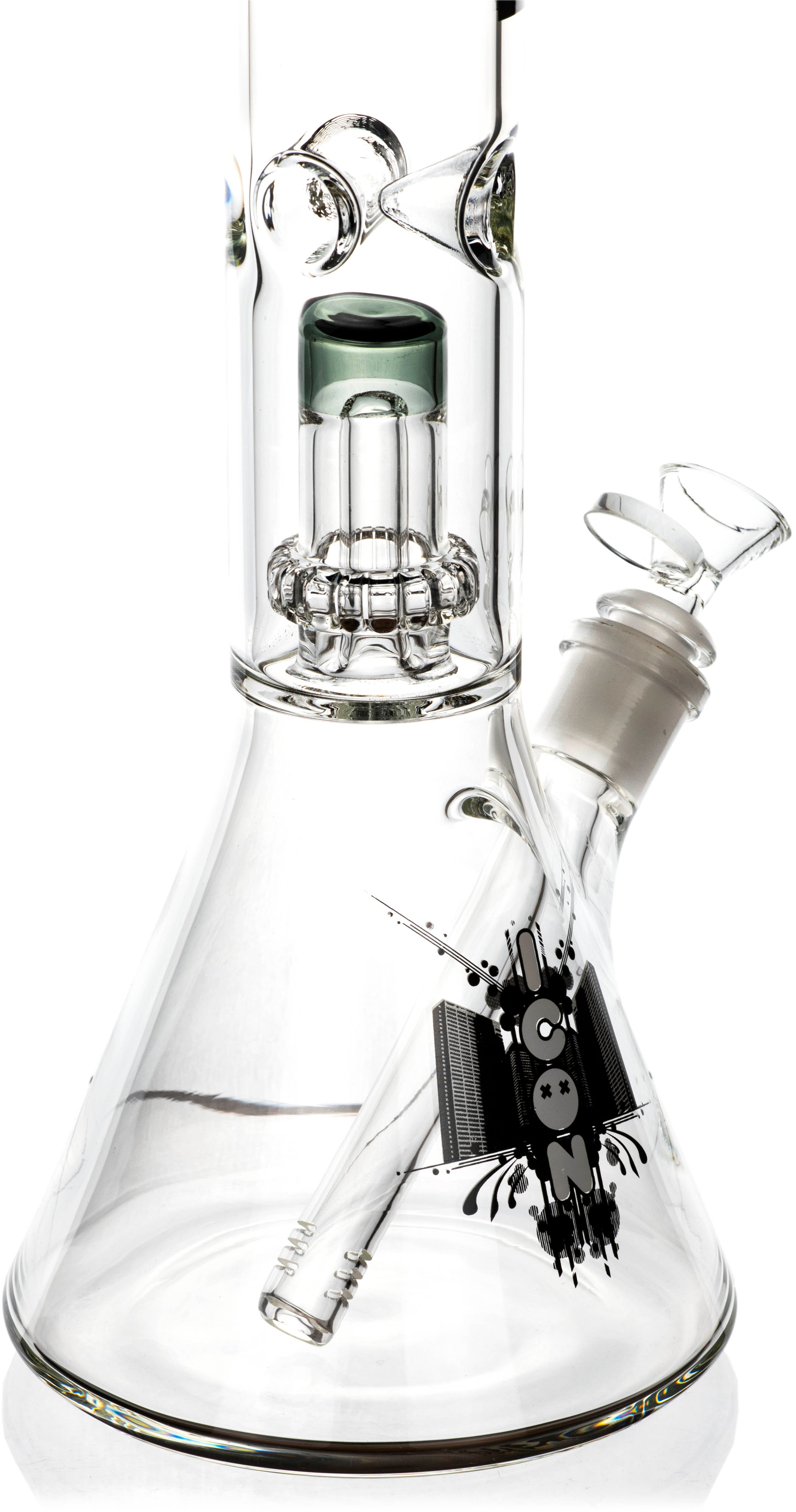 16" Showerhead Single Chamber Beaker Bong, by ICON Glass