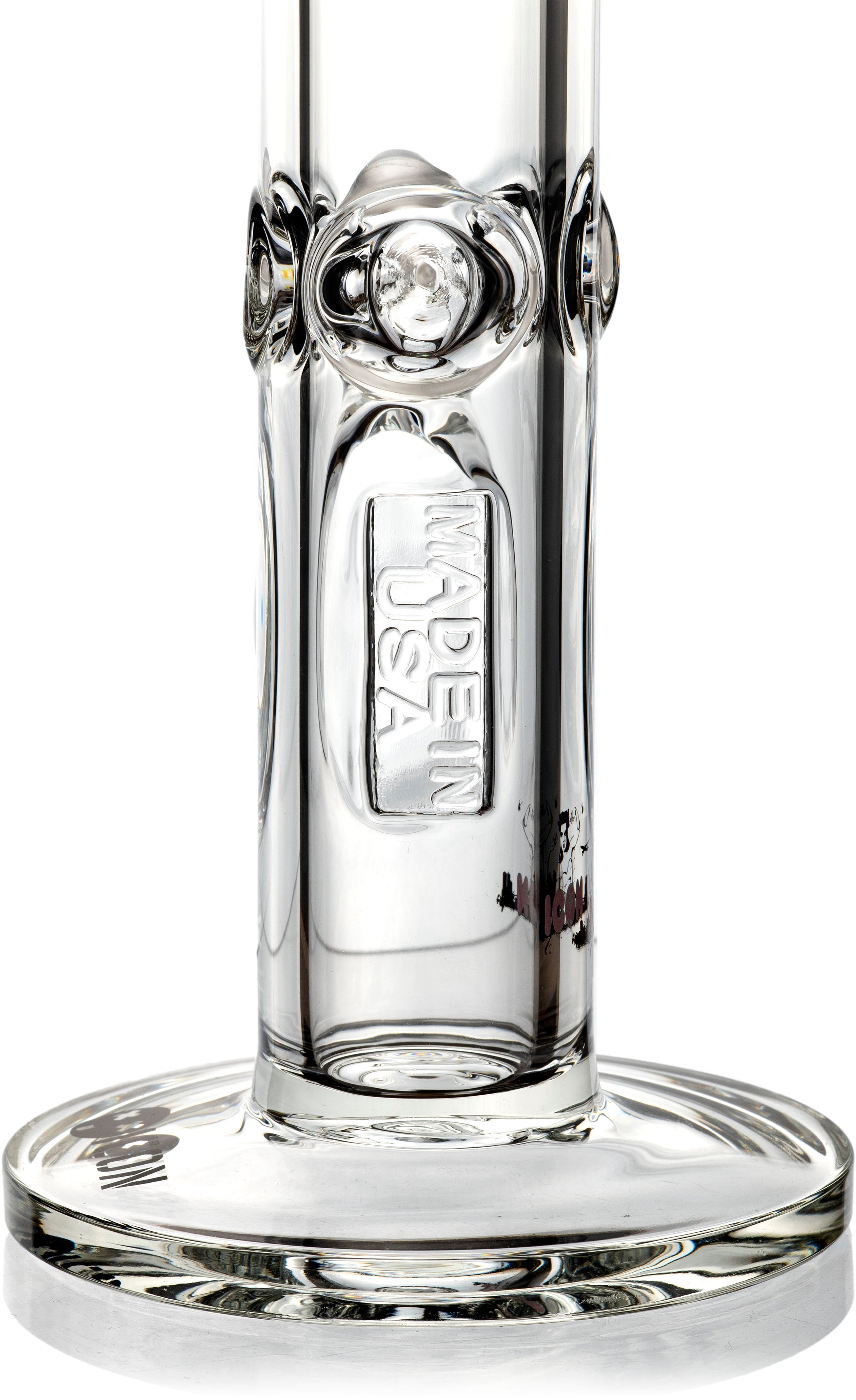 18" Heavy 9mm Straight Tube Bong, by ICON Glass