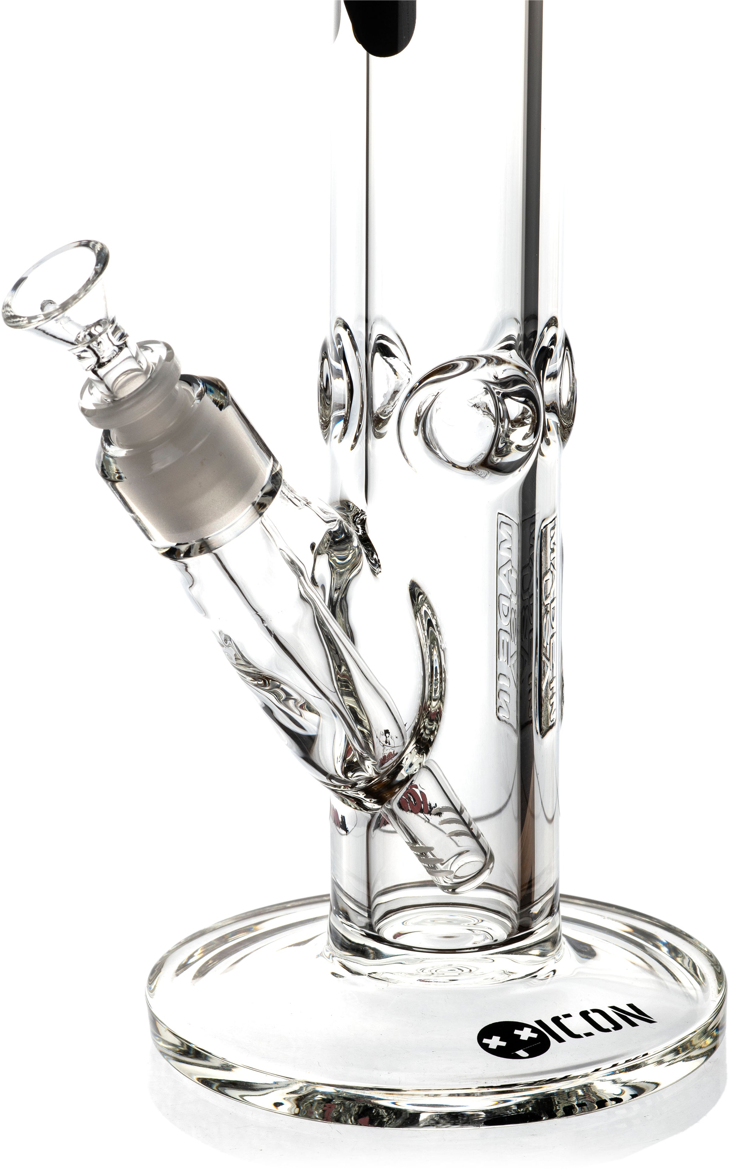 18" Heavy 9mm Straight Tube Bong, by ICON Glass
