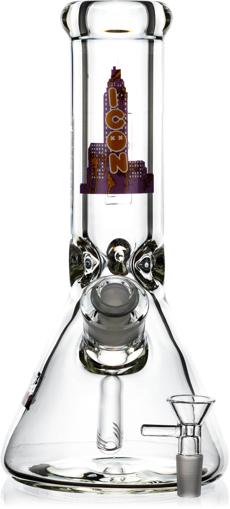 10" Heavy 9mm Beaker Bong, by ICON Glass