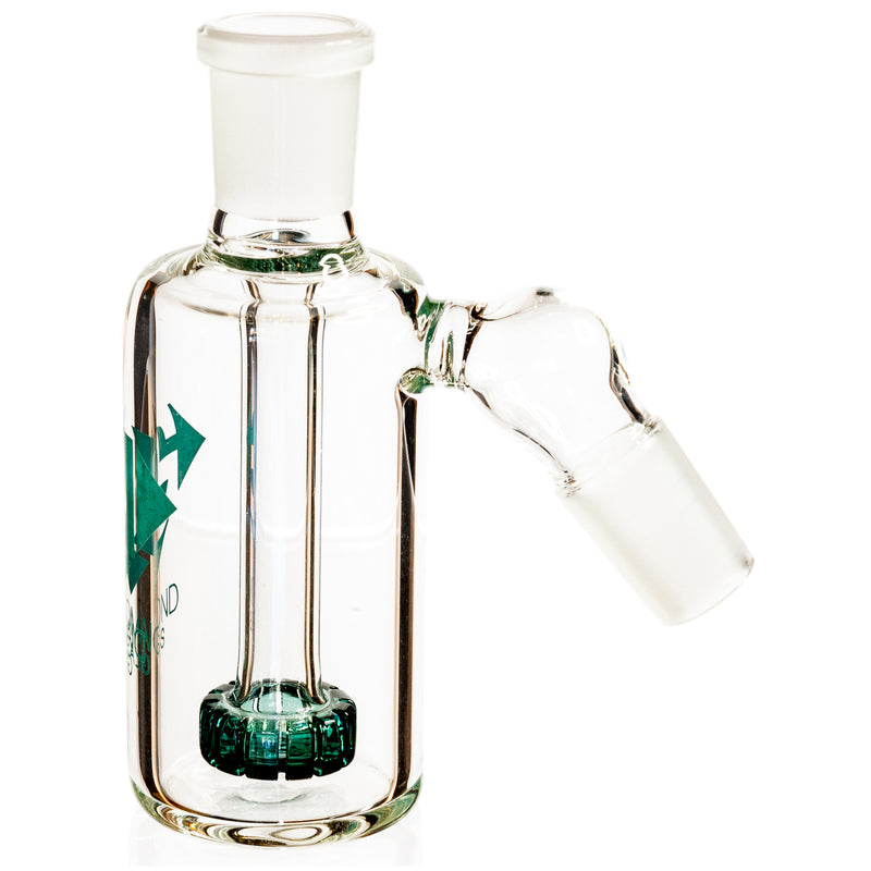 Ash Catcher w/ 14mm Joint, 45˚ Angle, Showerhead Perc, by Diamond Glass - Bat Kountry