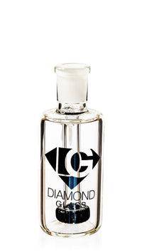 Ash Catcher w/ 14mm Joint, 45˚ Angle, Showerhead Perc, by Diamond Glass - Bat Kountry