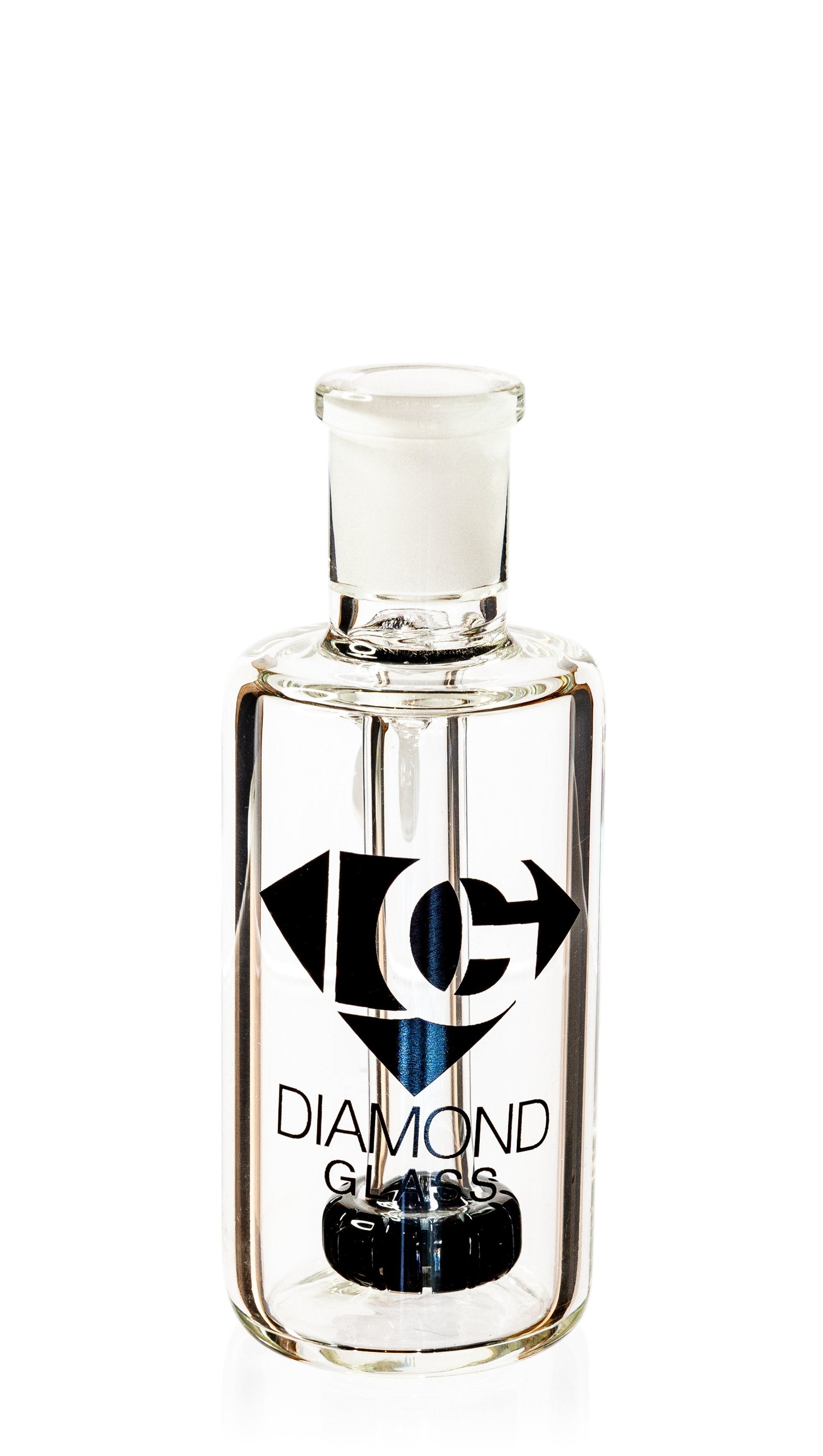 Ash Catcher w/ 14mm Joint, 45˚ Angle, Showerhead Perc, by Diamond Glass - Bat Kountry